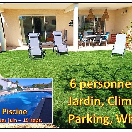 Saint-Pierre-la-Mer  Plain-Pied Jardin 6 Personnes Clim Vue Mer Parking Wifi Terrasse Piscine Dans La Residence מראה חיצוני תמונה