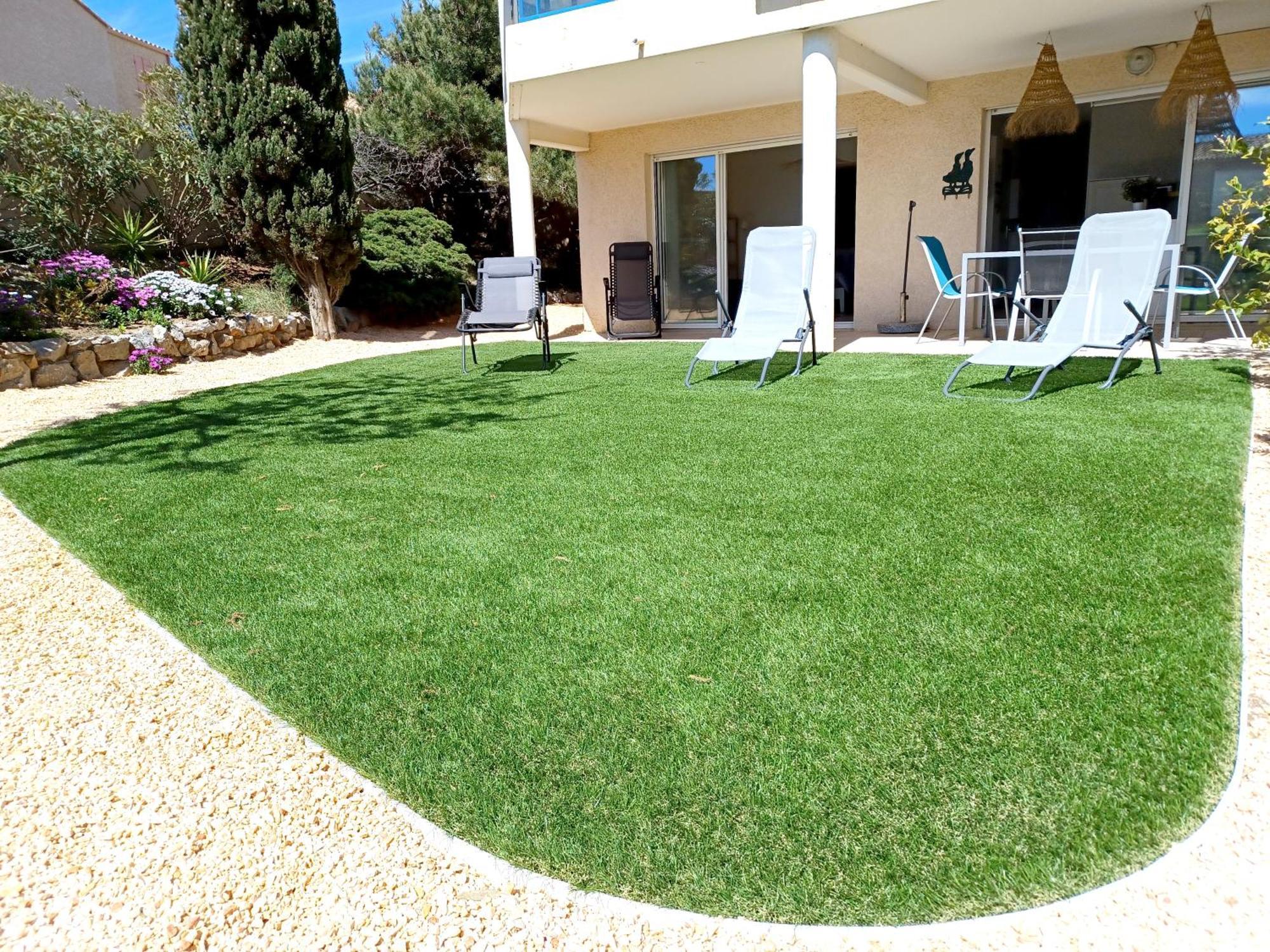 Saint-Pierre-la-Mer  Plain-Pied Jardin 6 Personnes Clim Vue Mer Parking Wifi Terrasse Piscine Dans La Residence מראה חיצוני תמונה